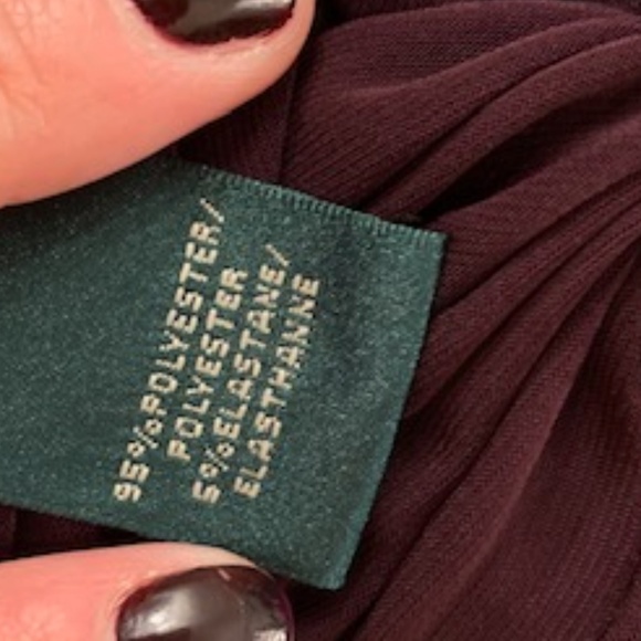 Lauren Ralph Lauren Plum Dress - Sz 4 - Picture 6 of 6
